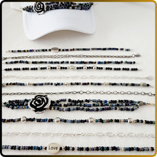 Load image into Gallery viewer, Black Rose Hat Chain Bundle
