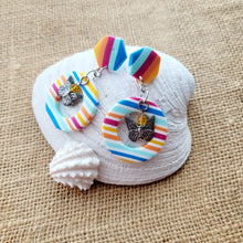 Load image into Gallery viewer, Rainbows, Circles and Butterflies Earrings
