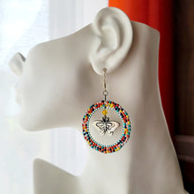 Load image into Gallery viewer, Rainbow Rings a Flutter Earrings (Large &amp; Small)
