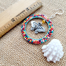 Load image into Gallery viewer, Rainbow Rings a Flutter Earrings (Large &amp; Small)
