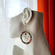 Load image into Gallery viewer, Rainbow Rings a Flutter Earrings (Large &amp; Small)
