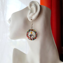 Load image into Gallery viewer, Rainbow Rings a Flutter Earrings (Large &amp; Small)
