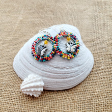 Load image into Gallery viewer, Rainbow Rings a Flutter Earrings (Large &amp; Small)
